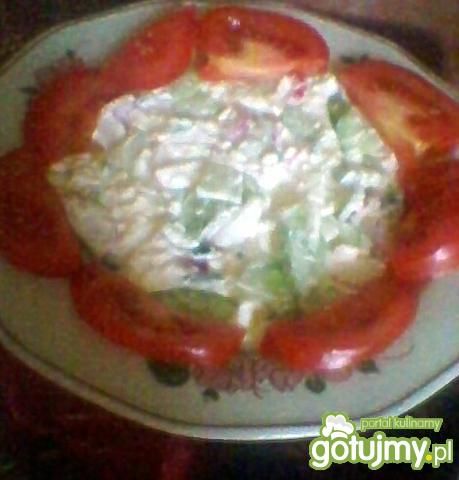 serek ze śmietaną i warzywami serek ze śmietaną i warzywami