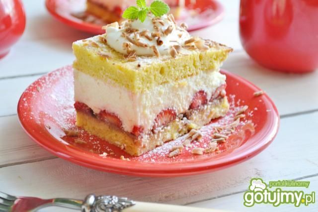 Serniczki z truskawkami