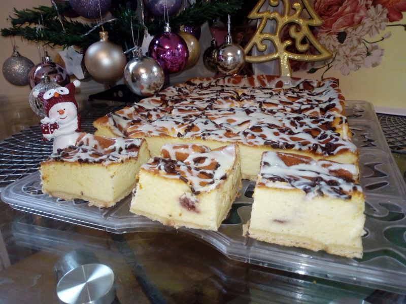 Sernik cytrynowy z dżemem