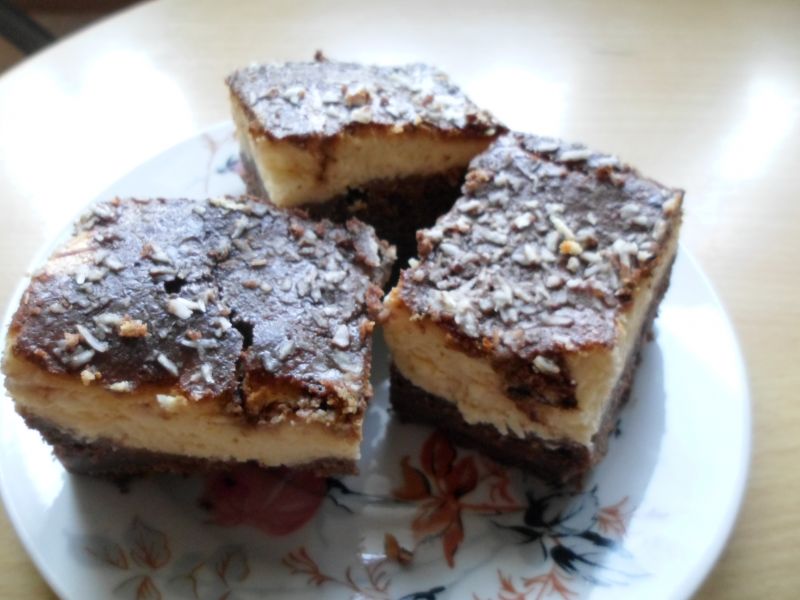 Sernik czarno-biały Sernik czarno-biały