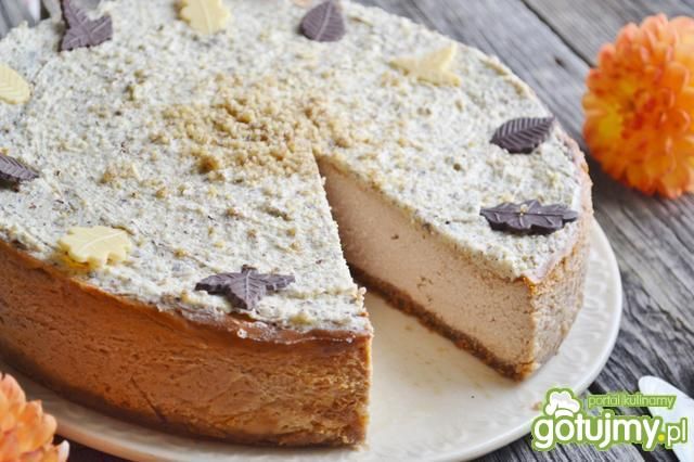 Sernik czekoladowo-orzechowy 