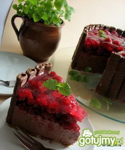 Sernik czekoladowy na zimno 