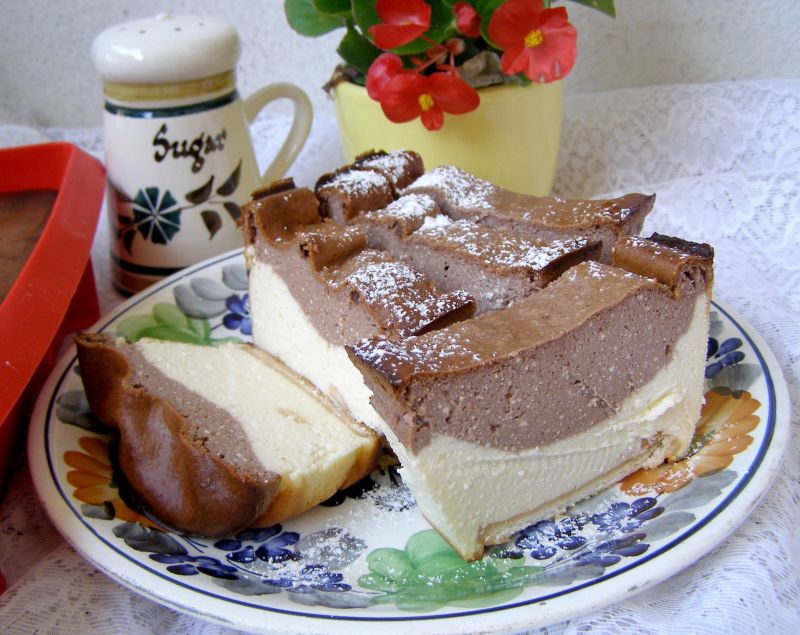 Sernik dwa kolory Sernik dwa kolory