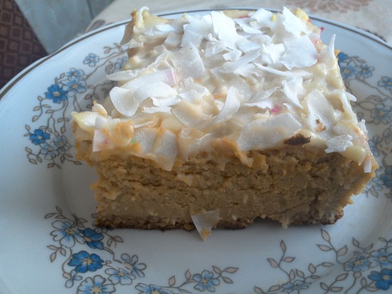 Sernik dyniowo - kokosowy na serze ricotta