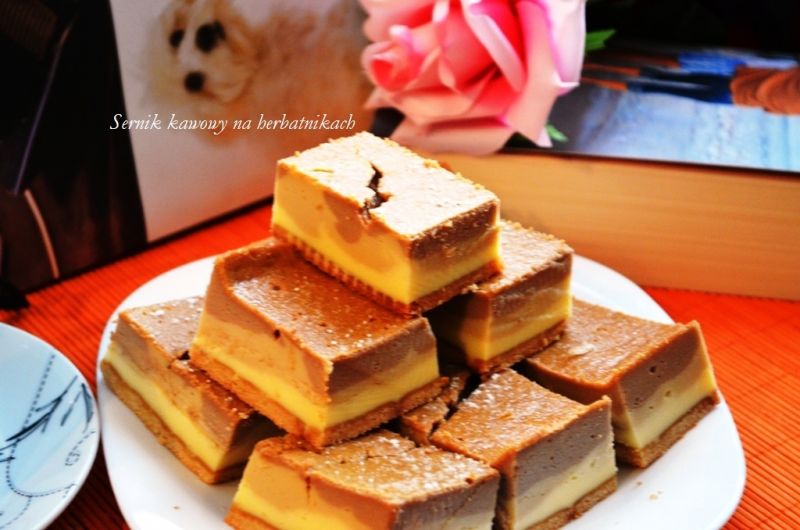 Sernik kawowy na herbatnikach Sernik kawowy na herbatnikach