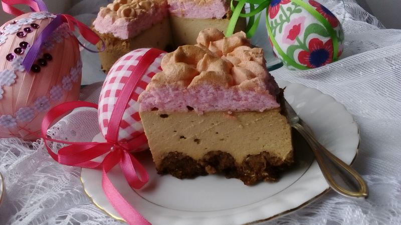 Sernik kawowy z budyniową pianką bez tłuszczu