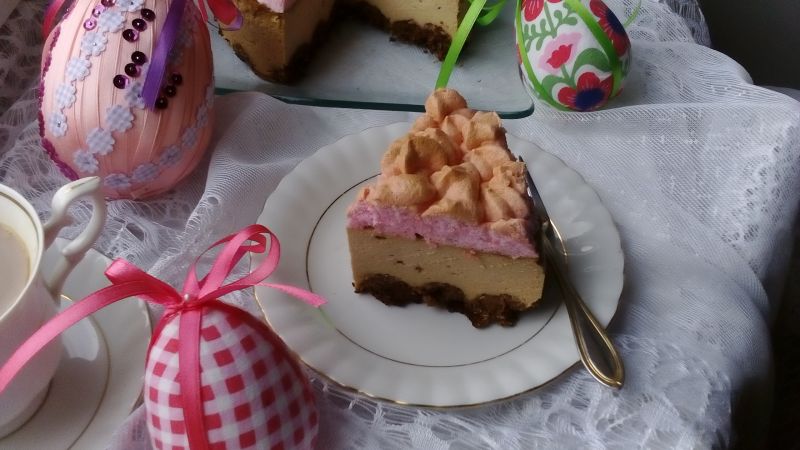 Sernik kawowy z budyniową pianką bez tłuszczu