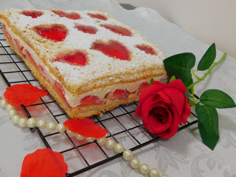 Sernik Królowa Serc  Sernik Królowa Serc