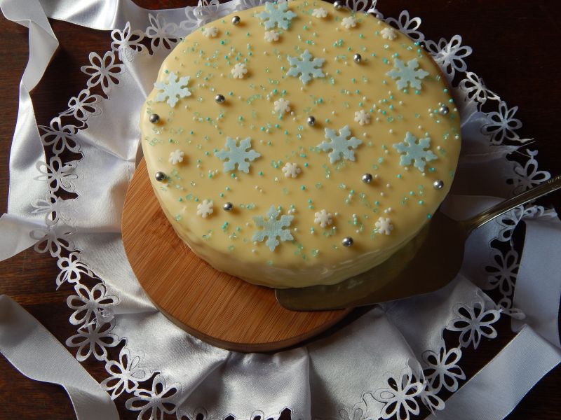 Sernik królowa śniegu