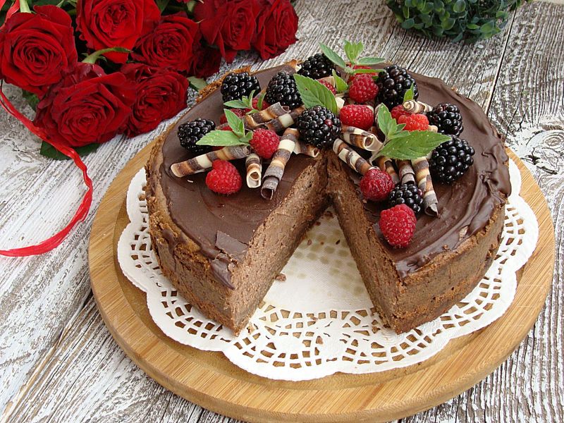 Sernik "leśne runo"