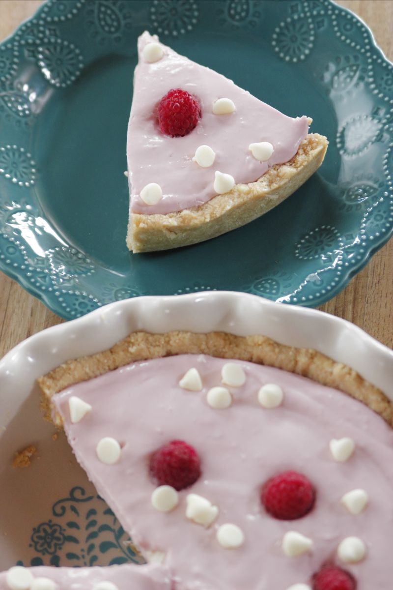 Sernik malinowy z białą czekoladą Sernik malinowy z białą czekoladą