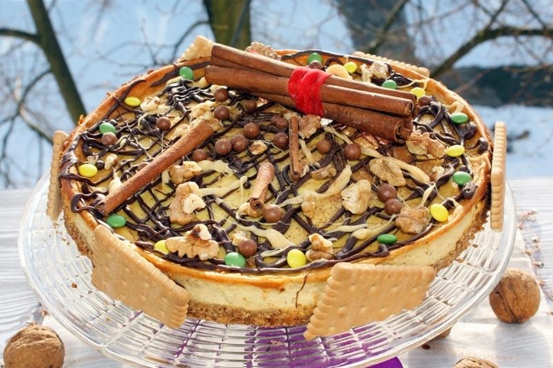 Sernik miodowy z cynamonem (pieczony) Sernik miodowy z cynamonem (pieczony)