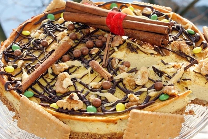 Sernik miodowy z cynamonem (pieczony) Sernik miodowy z cynamonem (pieczony)