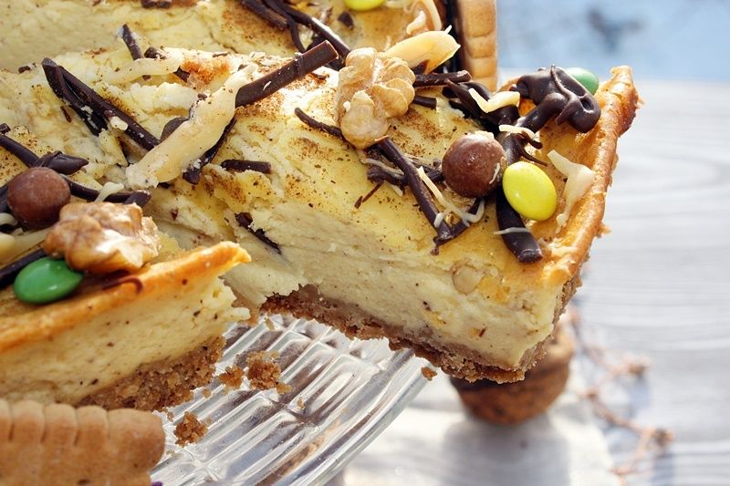 Sernik miodowy z cynamonem (pieczony) Sernik miodowy z cynamonem (pieczony)