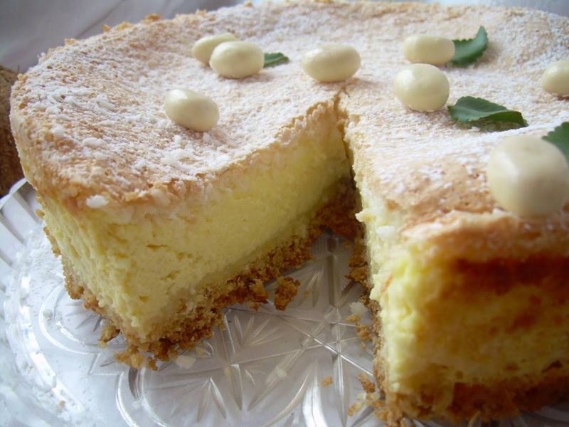 Sernik mocno kokosowy (pieczony)