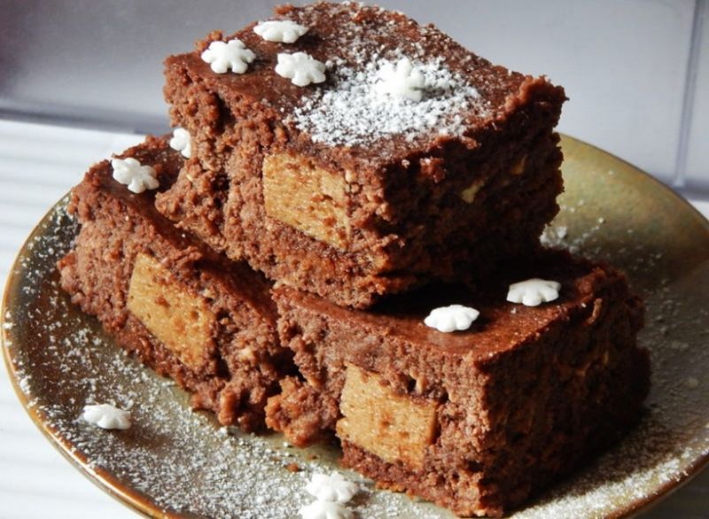 Sernik mokka z ptasim mleczkiem