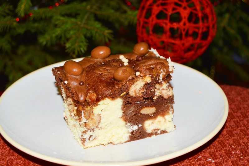 Sernik murzynek z ciasteczkami Sernik murzynek z ciasteczkami