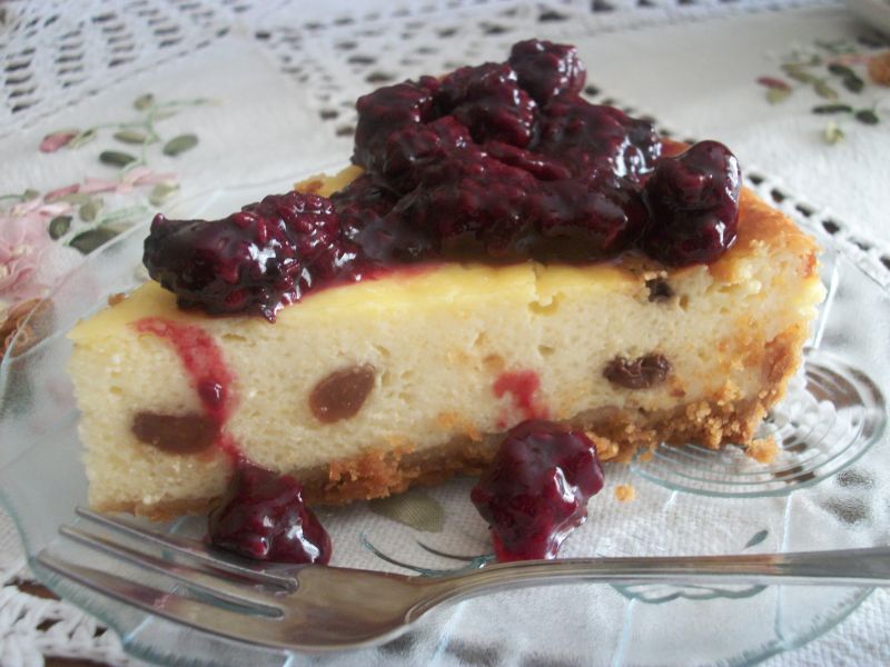 Sernik na ciasteczkowym spodzie