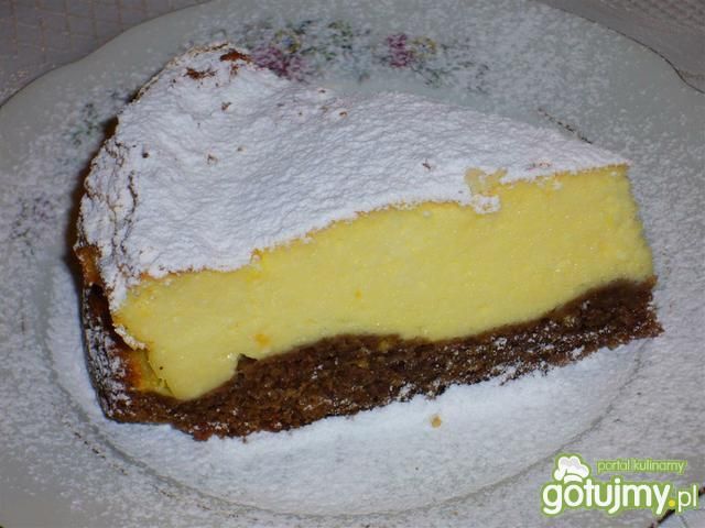 Sernik na ciemnym kruchym spodzie Sernik na ciemnym kruchym spodzie