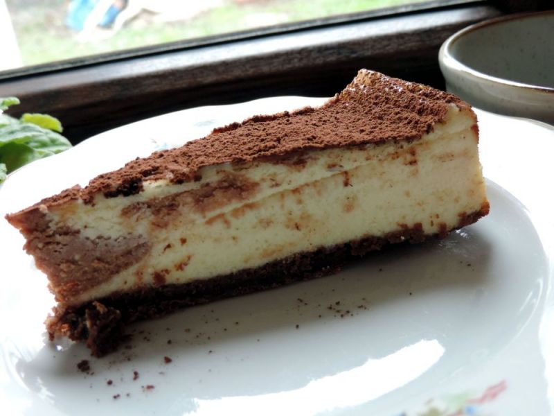 Sernik na spodzie brownie Sernik na spodzie brownie