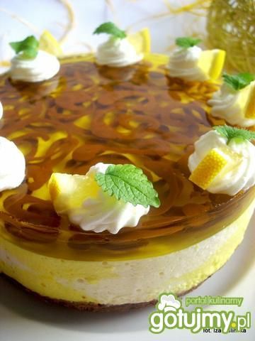 Sernik na zimno, cytrynowy