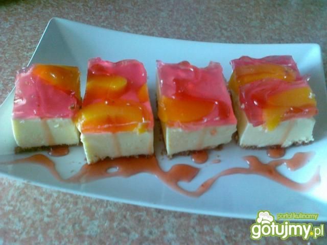 Sernik na zimno na kakaowych spodzie Sernik na zimno na kakaowych spodzie