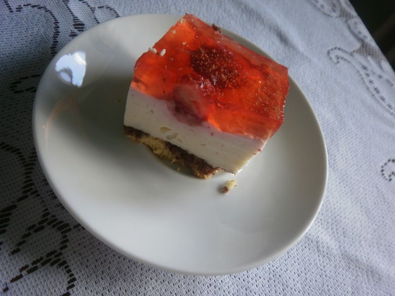 Sernik na zimno na marmurku Sernik na zimno na marmurku