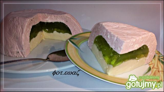 Sernik na zimno z galaretką 3