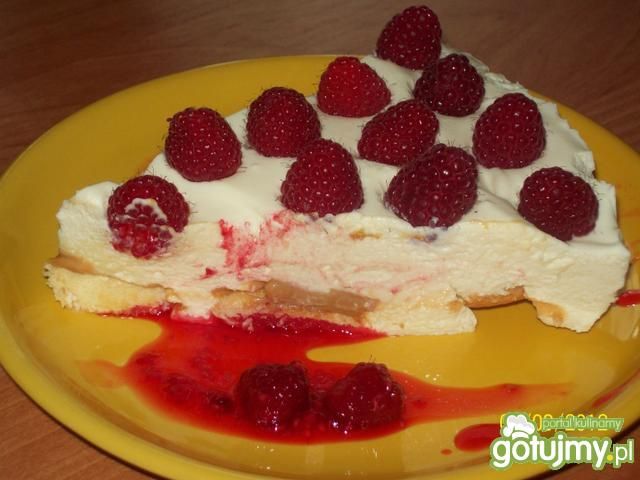 Sernik na zimno z malinami 2 Sernik na zimno z malinami 2
