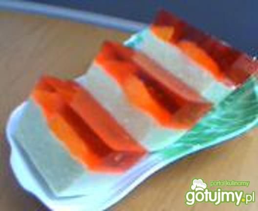 Sernik na zimno z mandarynką i galaretką Sernik na zimno z mandarynką i galaretką