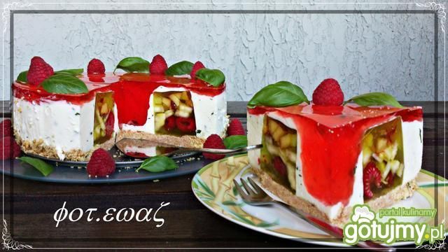 Sernik na zimno z mega niespodzianką