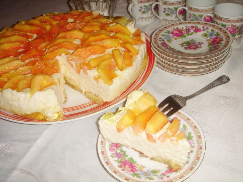 Sernik na zimno z papają