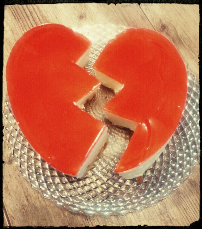 Sernik na zimno złamane serce