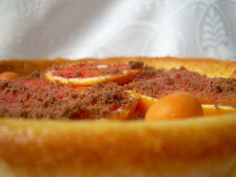 Sernik pomarańczowy (z mlekiem i olejem)