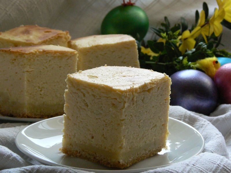 Sernik śmietankowy na kruchym cieście Sernik śmietankowy na kruchym cieście