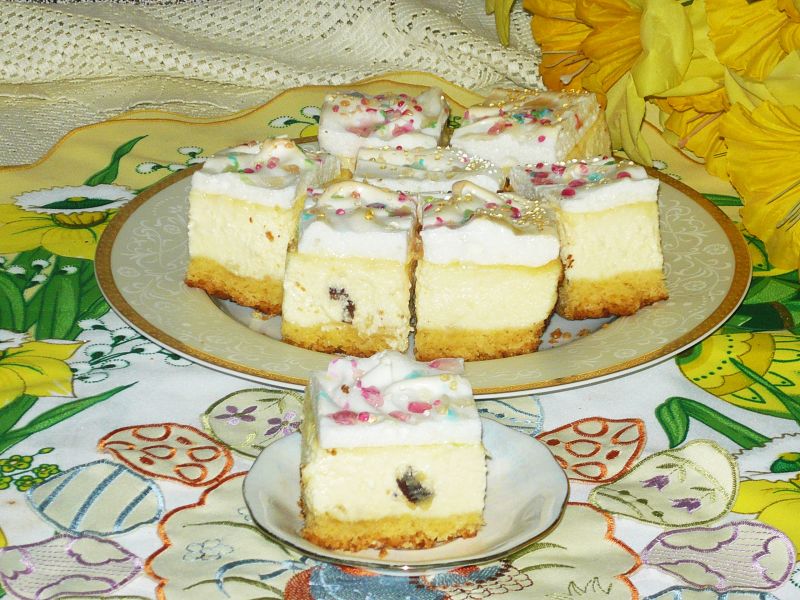 Sernik śmietankowy z pianką 