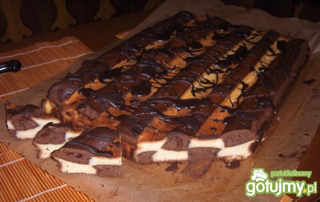 Sernik szachownica Sernik szachownica