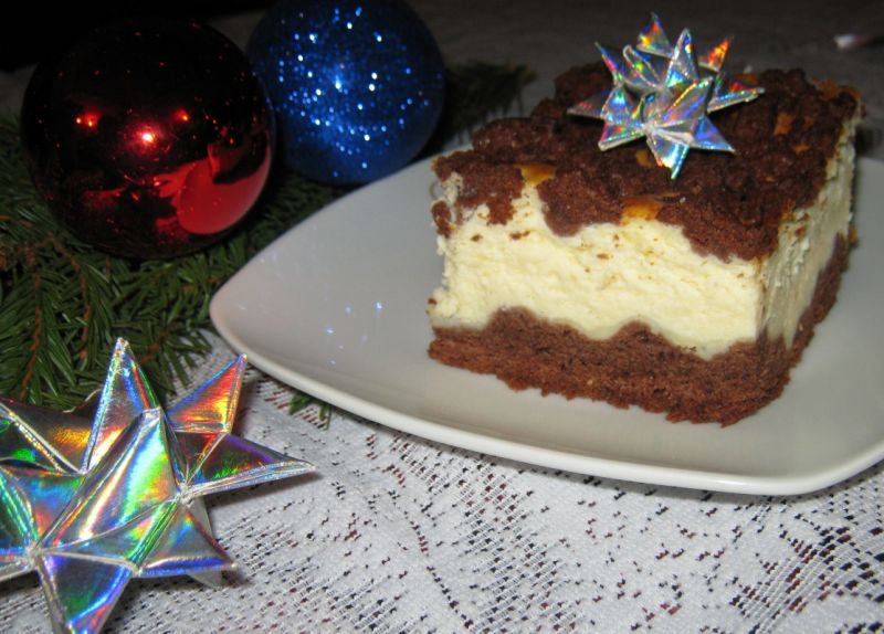 Sernik w cieście z kakao Sernik w cieście z kakao