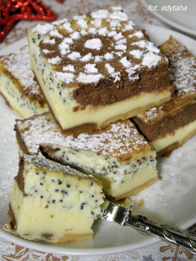 Sernik w trzech smakach