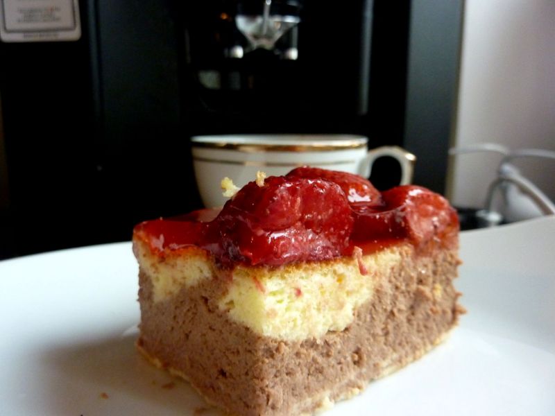 Sernik waniliowo czekoladowy 