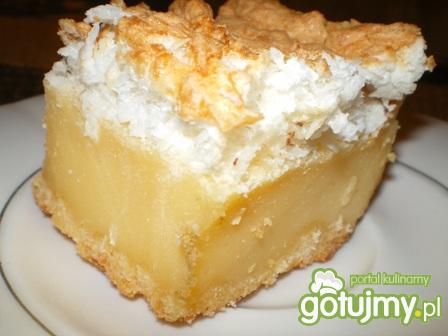 Sernik z bezą kokosową