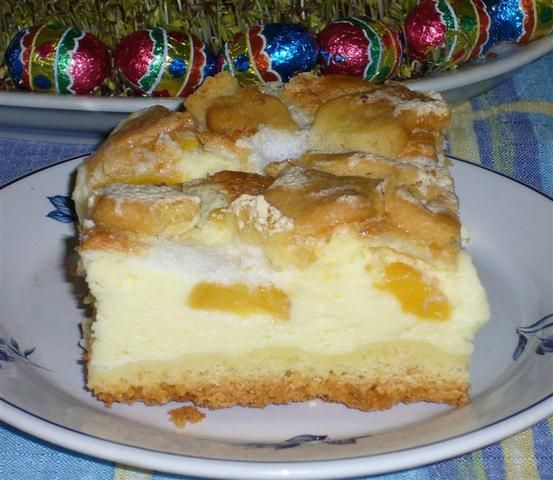 Sernik z brzoskwiniami  Sernik z brzoskwiniami