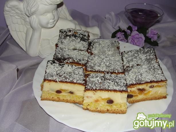 Sernik z brzoskwiniami :)