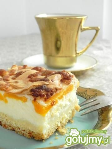 Sernik z brzoskwiniami wg mamy