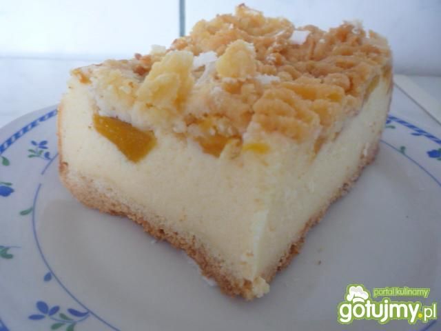 Sernik z brzoskwiniami wg pioge7