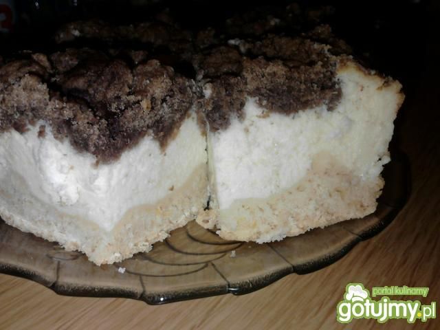 Sernik z ciastem kruchym