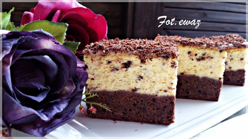 Sernik z czekoladową nutą  Sernik z czekoladową nutą