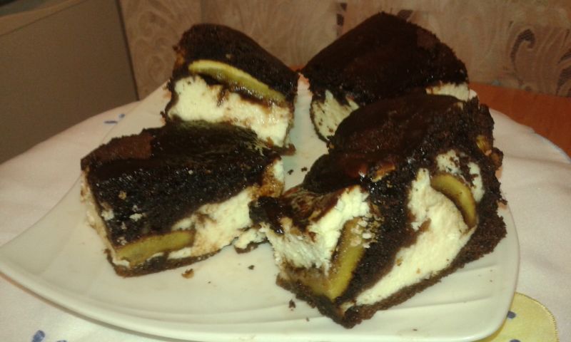 Sernik z delicjami o smaku pomarańczowym Sernik z delicjami o smaku pomarańczowym