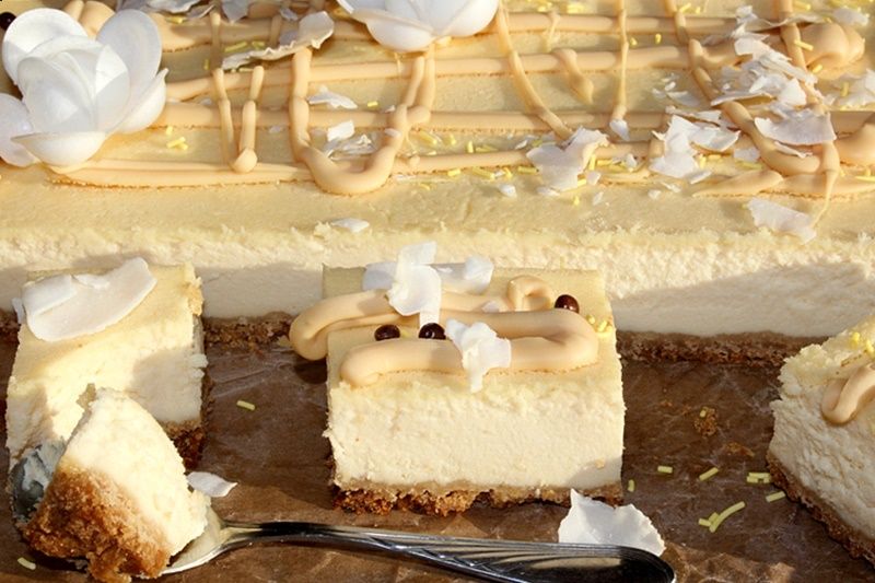 Sernik z domowym mlekiem skondensowanym -nie opada