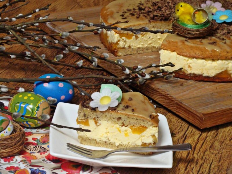 Sernik z domowym twarożkiem